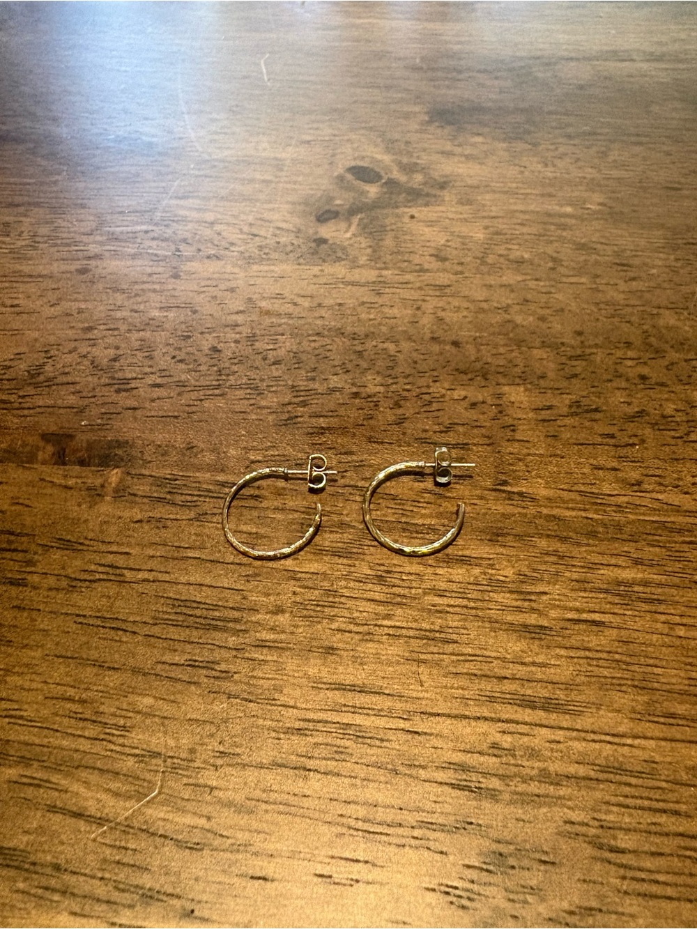 Thin Gold Hoop Earrings